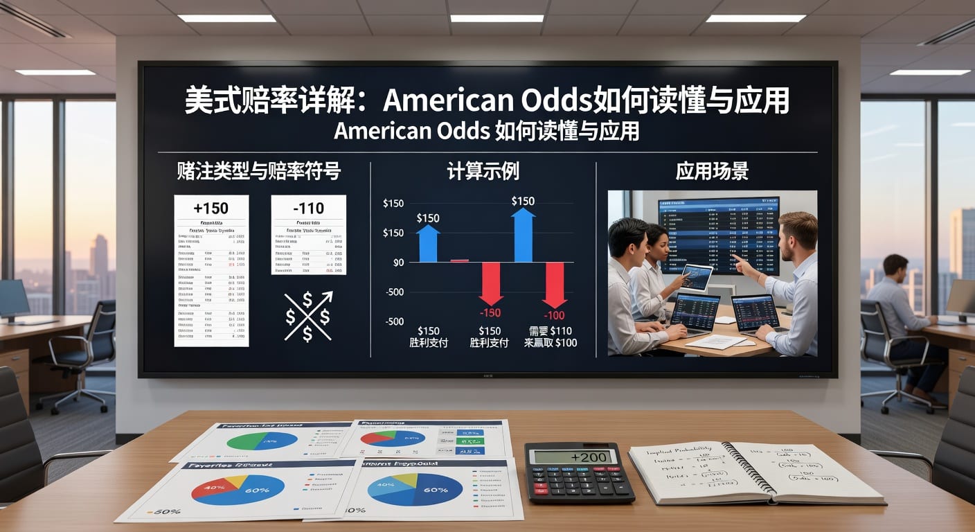 美式赔率 american odds：看懂体育投注格式